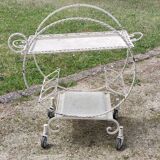 Old rolling serving table