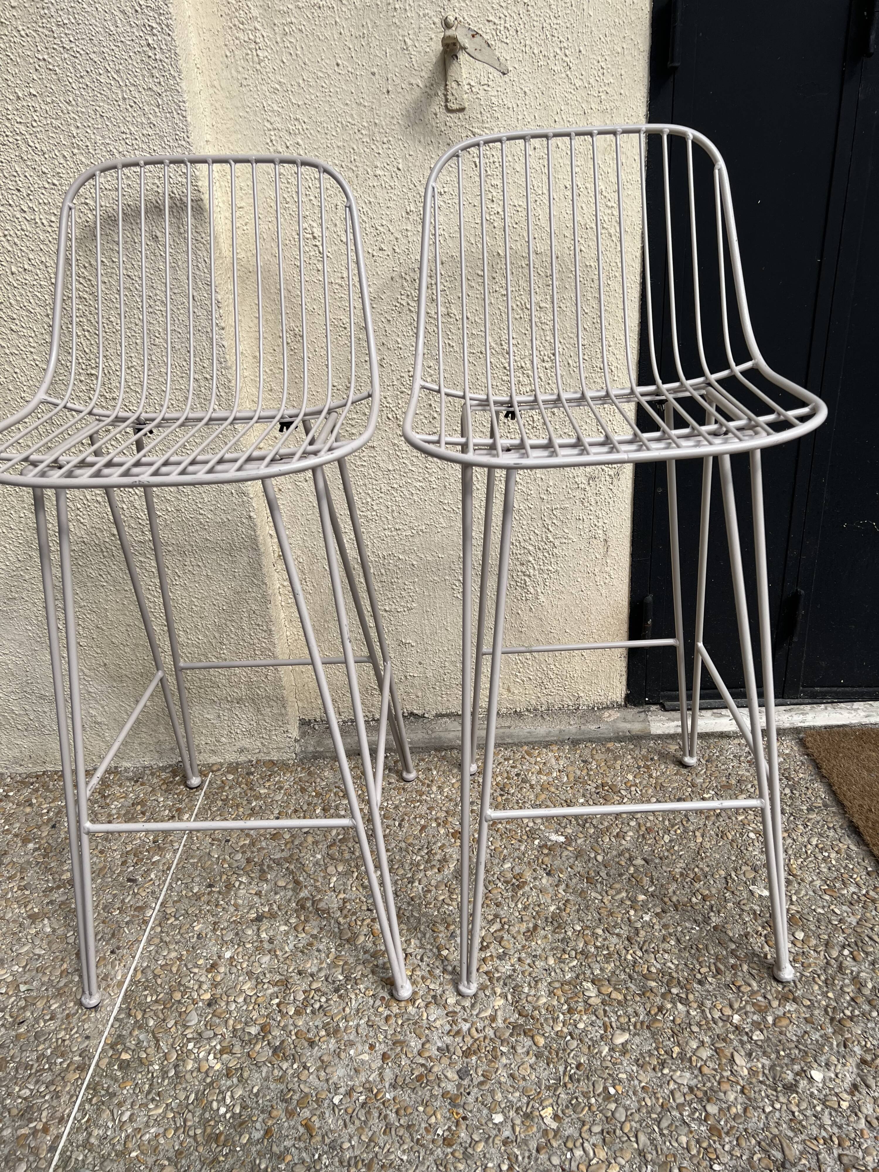 Metal bar chairs