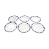 6 old Moulin des loups flat plates