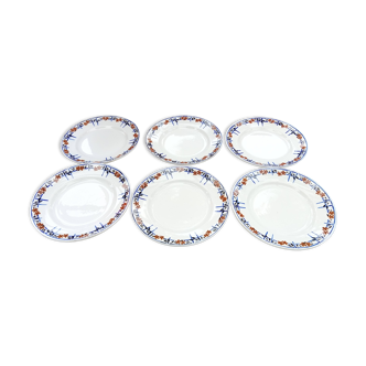 6 old Moulin des loups flat plates
