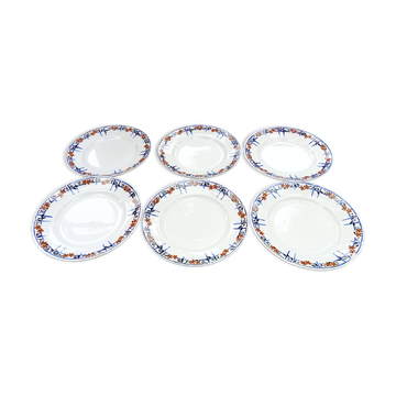 6 old Moulin des loups flat plates