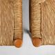 Pair Dordogne Straw Chair by Robert Sentou  1960s