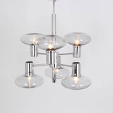 Lustre Sputnik Chrome by Doria, Germany, 1960s