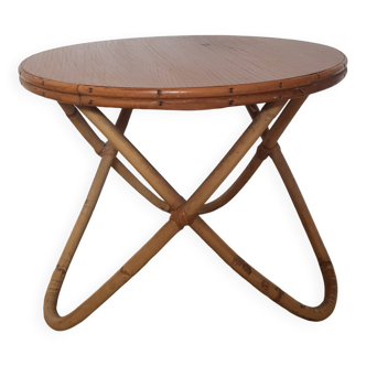 Rattan coffee table from the 60s