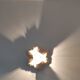 Wall light flower lamp leaves beige metal 30cm