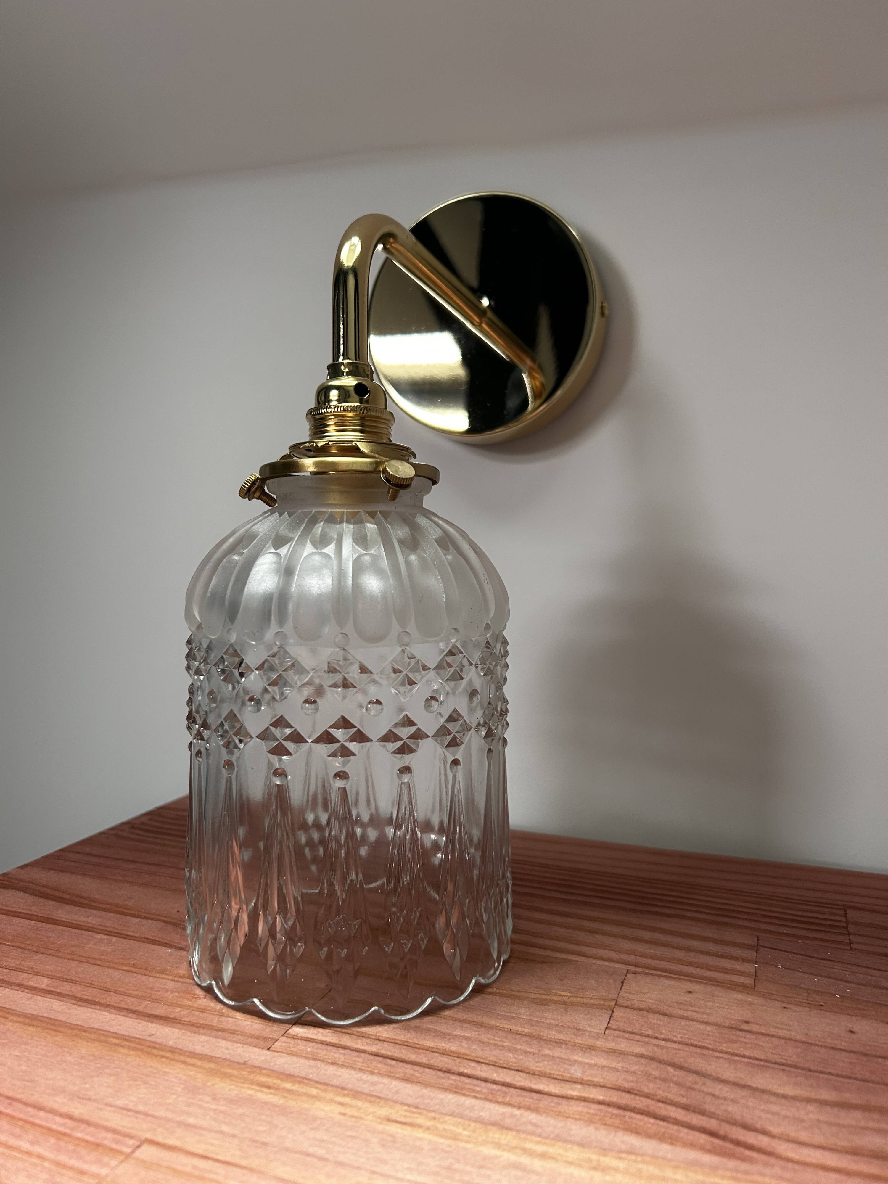 Vintage gold wall light
