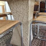 Table à manger en travertin des années 80