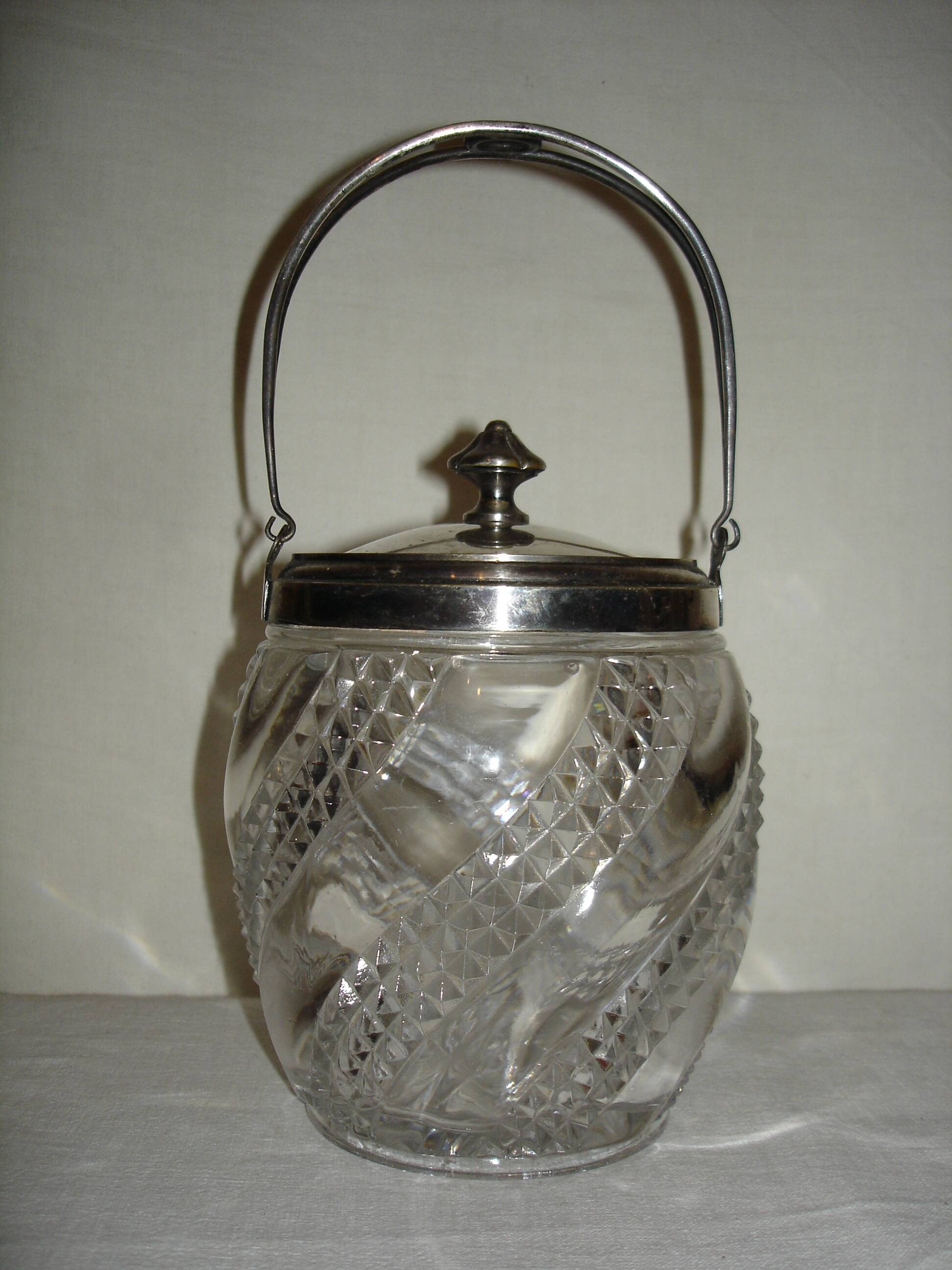 Baccarat serpentine crystal cookie bucket