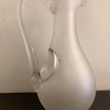 Ancient frosted crystal decanter