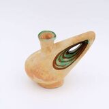 Sculptural studio ceramic Art vase by Ceramist Nikos Dazelidis, Greece 1960s