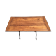 old bistro table foot cast oak plateau