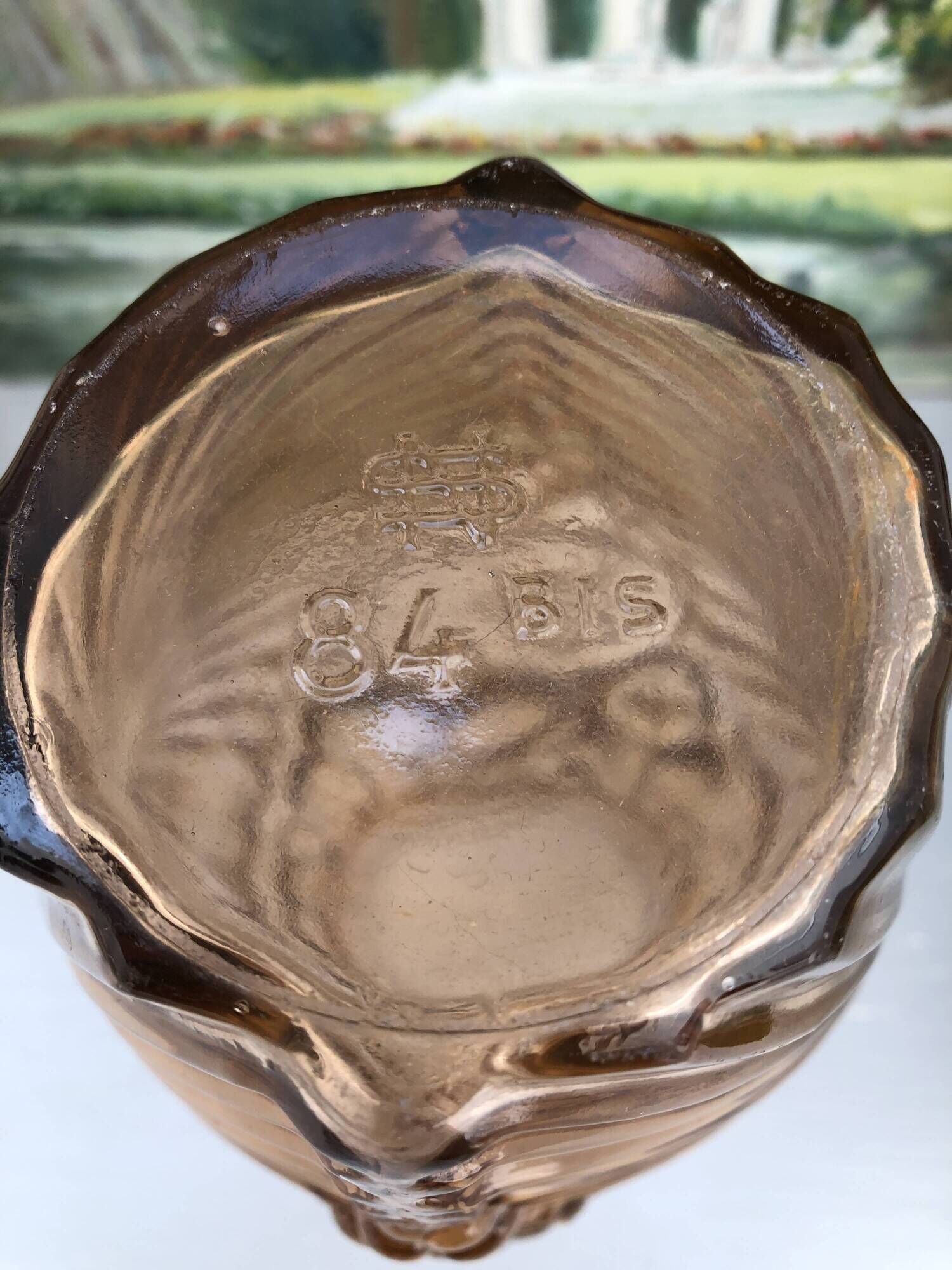 Antique Art Deco Vase 1930 Souchon-Neuvesel "84 Bis" Rose Amber
