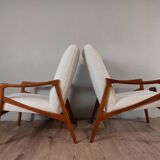 Pair of Jirì Jiroutek armchairs, Vintage Czech 1960s