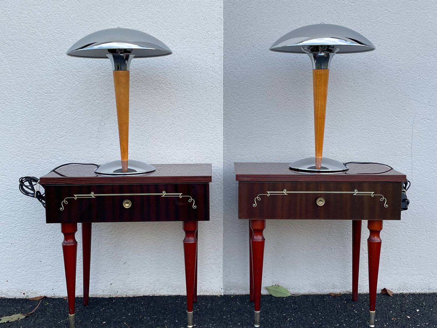 Paire de lampes paquebot vintage 90’