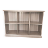 Bibliothèque baudou en bois de hêtre gris clair