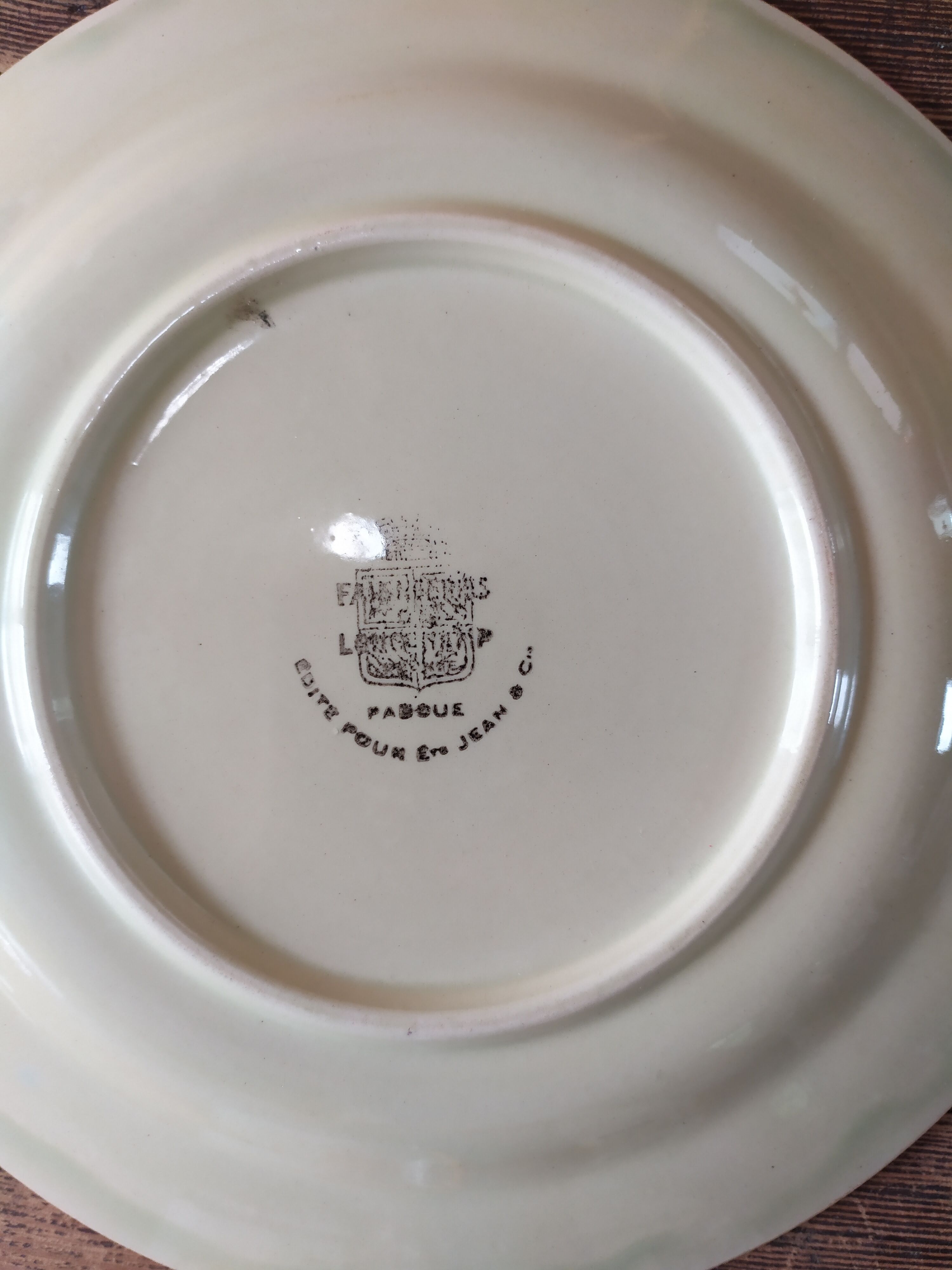 6 flat plates Longchamp model "Padoue"