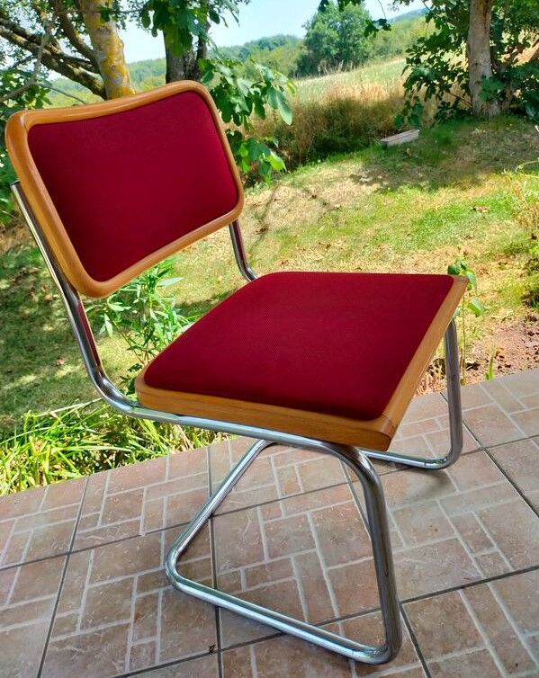 Set of 6 vintage chairs Cesca B32 Breuer Bauhaus Italy