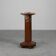 Oak & Marble large Art Deco pedestal, France 1920s