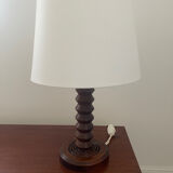 Modernist turned wooden lamp
