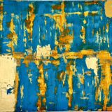 Art brut canvas signed with certificate of authenticity