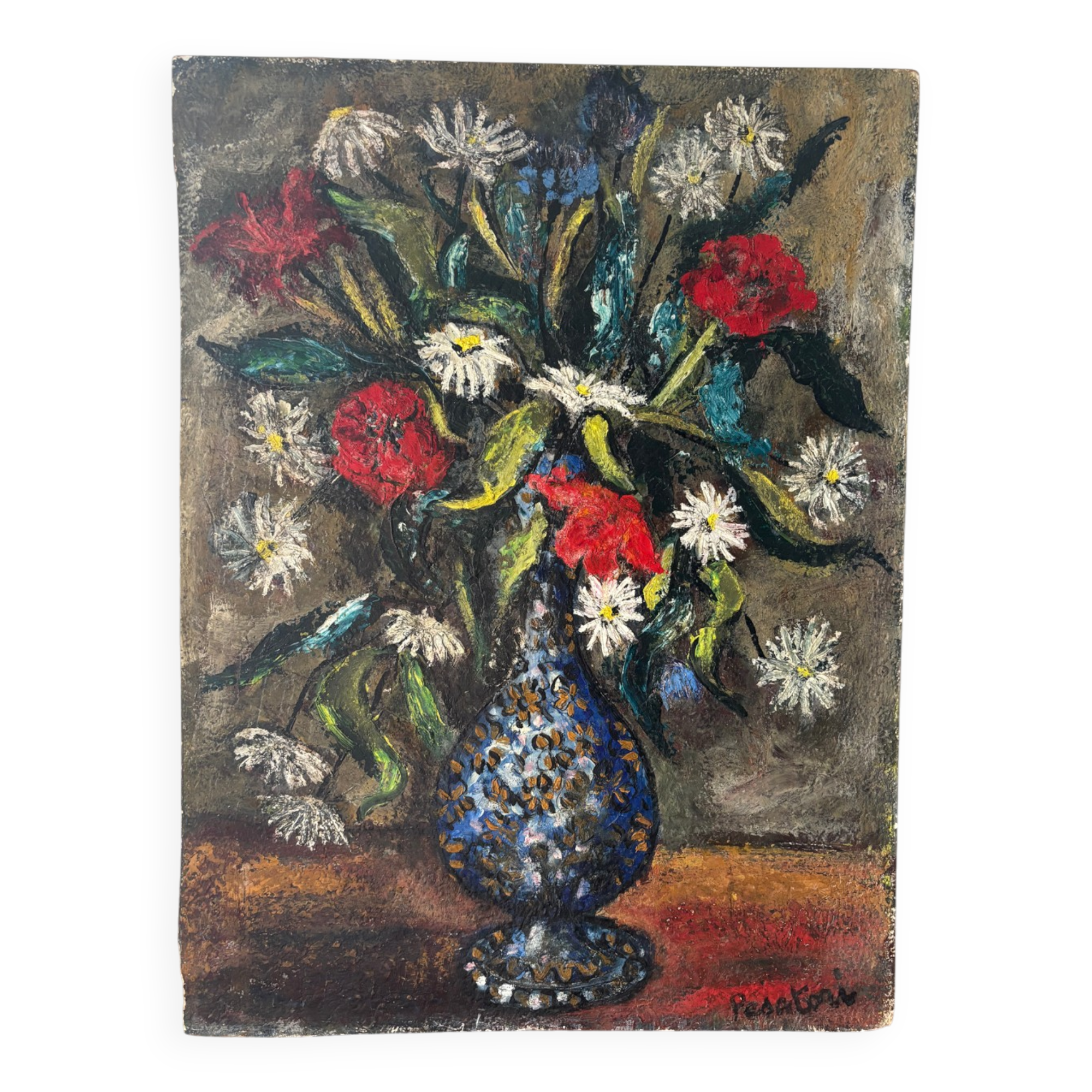 Signed bouquet of flowers