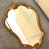 Classic gilded wooden mirror 80 x 56.5 cm