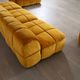 Cini Boeri for Arflex Modular Strips Sofa in Ocre velvet, Italy 1968