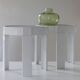 Pair of tables design Holland in white plastic