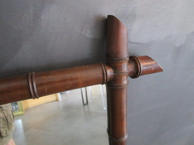 Antique bamboo mirror