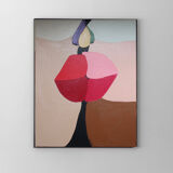Acrylic paint kiss