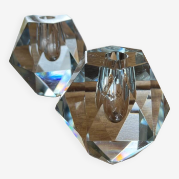 Paire de vase en cristal