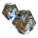 Pair of crystal vases