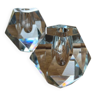 Pair of crystal vase