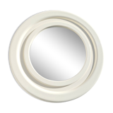 Round mirror white 50cm vintage 1970