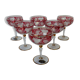 6 champagne glasses in lattal de bohème