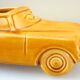 Advertising ashtray, Citroën DS in ochre earthenware, bodywork, garage