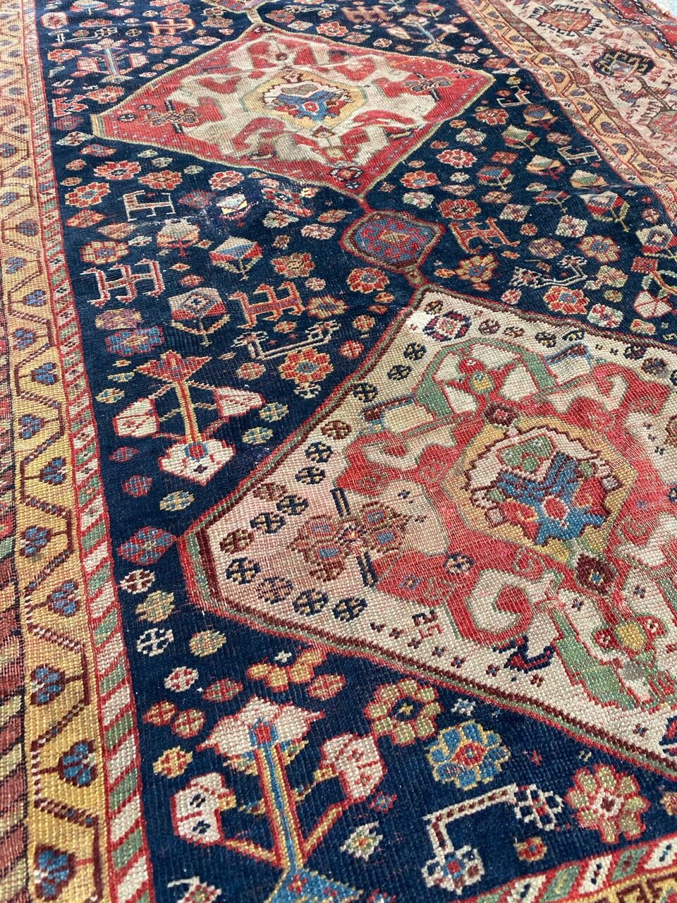 Tapis ancien persan ghashghai 120x212cm