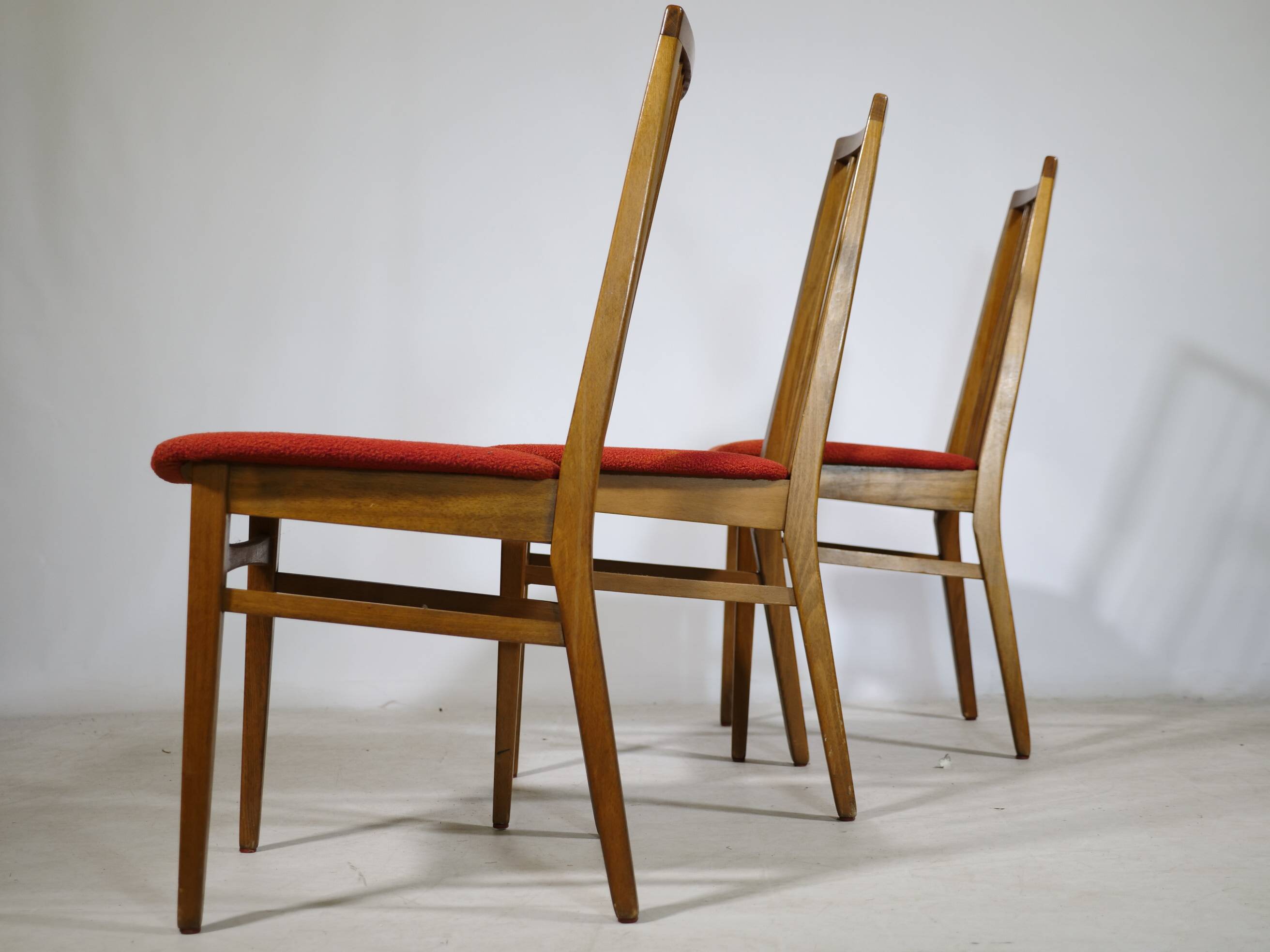 Mid-Century Dining Chairs in Walnut, Set of 10, 1960s
