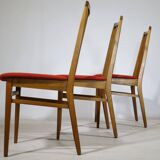Mid-Century Dining Chairs in Walnut, Set of 10, 1960s