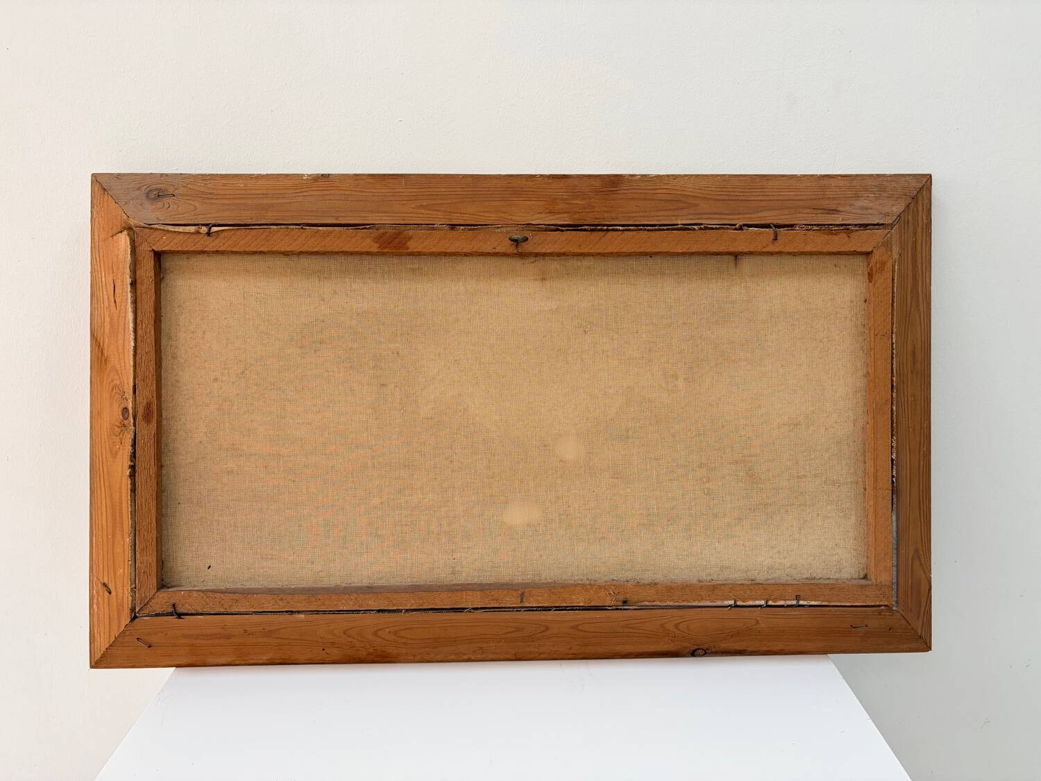 Oil on canvas Countryside Landscape - Polo (40 x 70 cm)