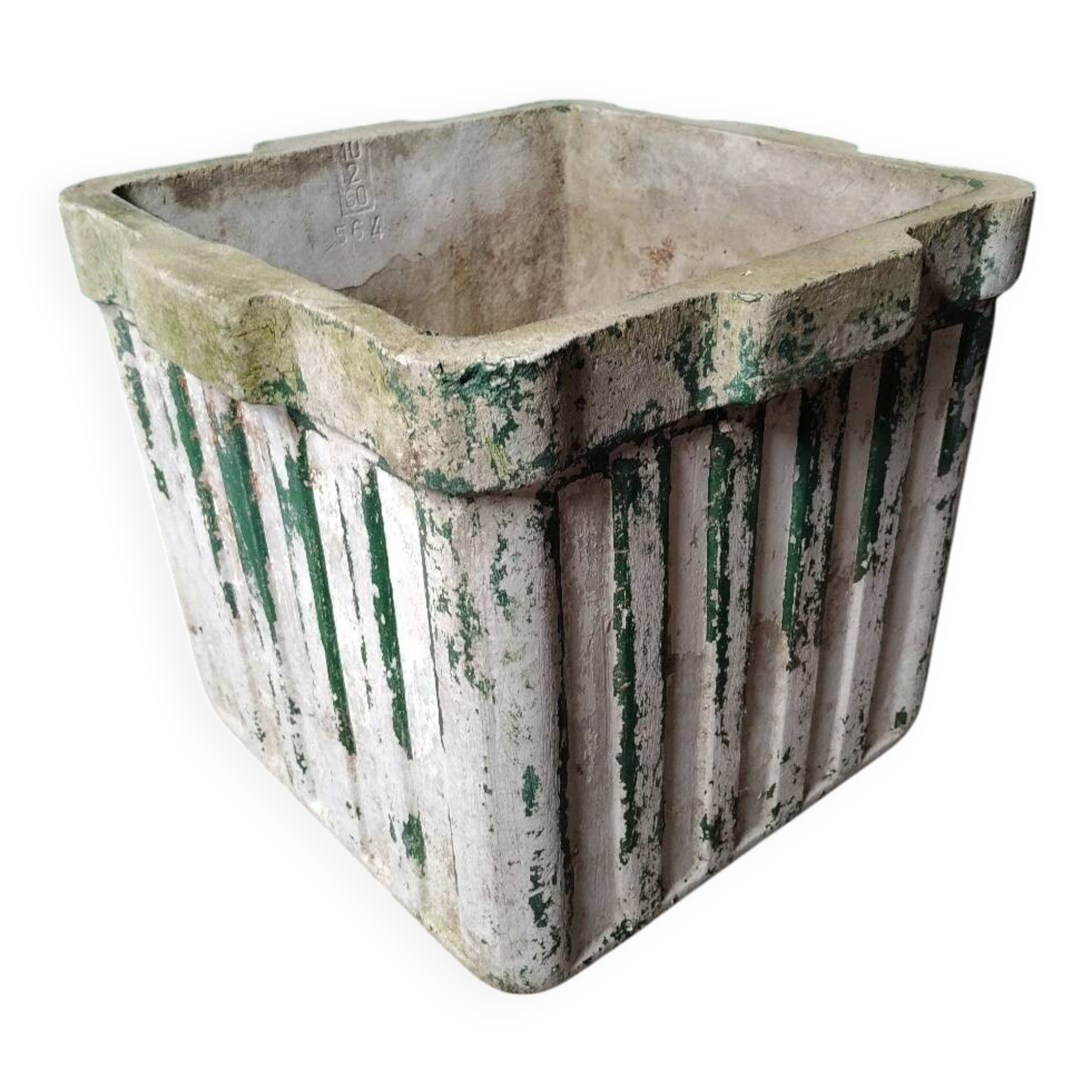 Vintage fibreglass planter – modernist design – Willy Guhl style
