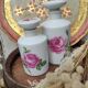 Antique white porcelain bottles