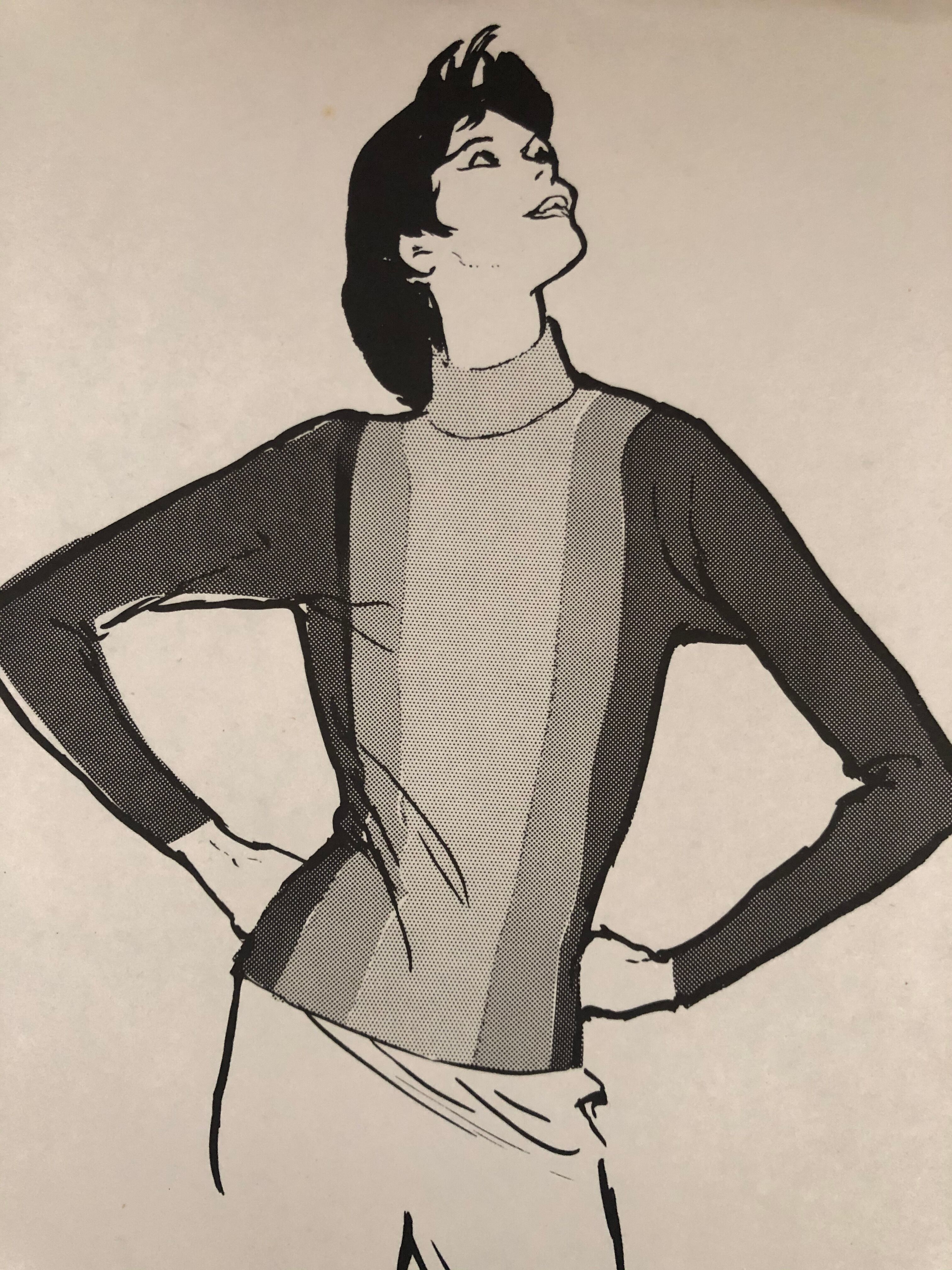 Fashion illustration 1957 René Gruau