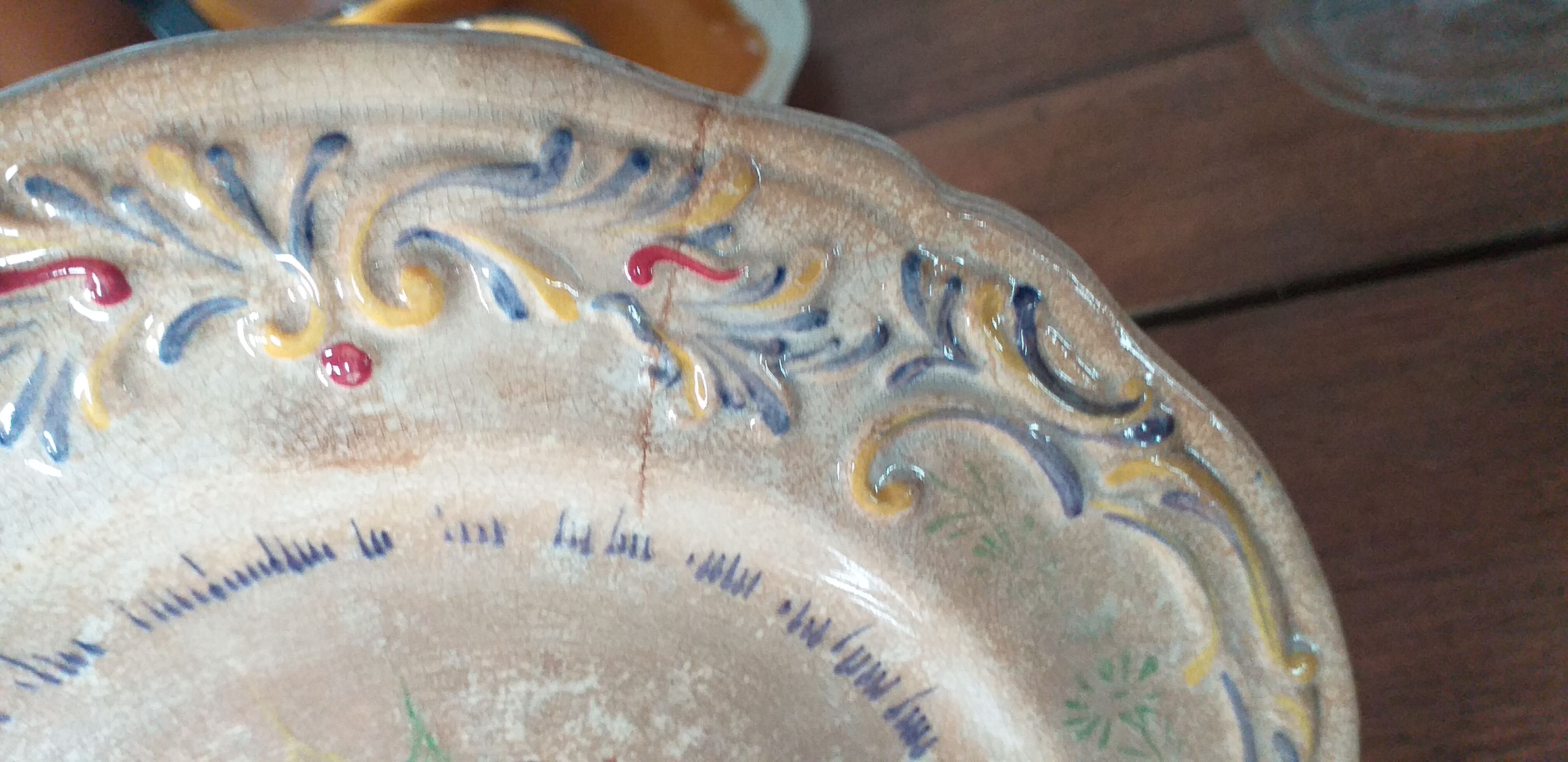 Creil and Montereau porcelain plates