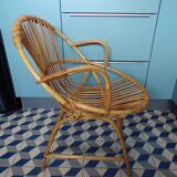 Vintage wicker basket chair