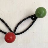 Wall-mounted coat rack with balls, Feraud style, 1960s