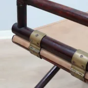 McGuire Director’s bamboo and leather chair 1950s