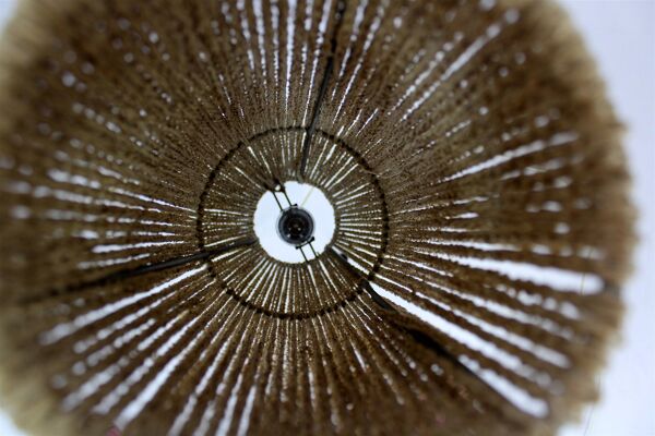 Lampadaire fusée de l'ère spatiale avec cordon tressé, ancienne Tchécoslovaquie, années 1960