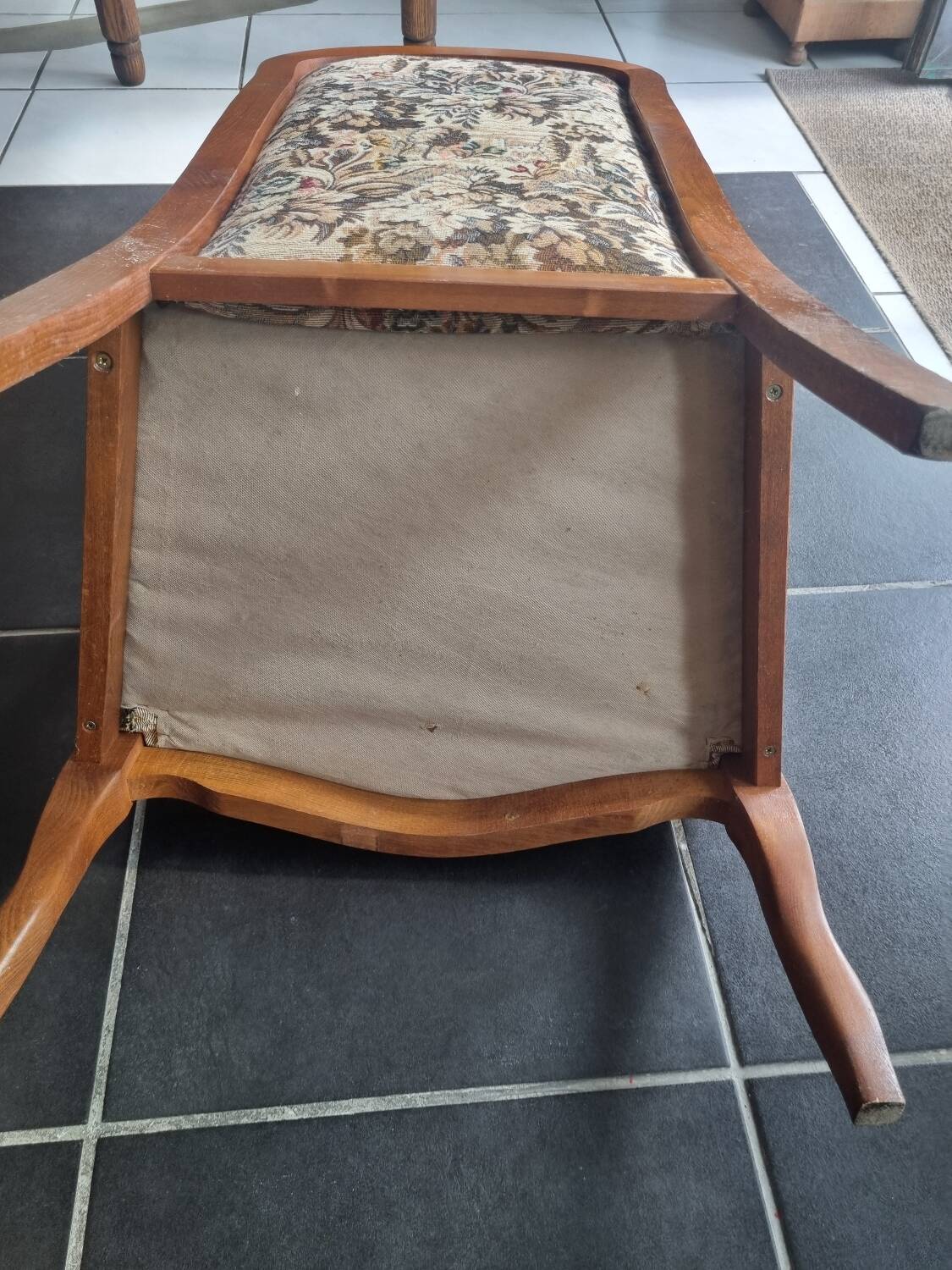 Pair of antique Voltaire armchairs