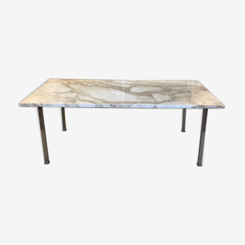 Table basse rectangulaire en marbre